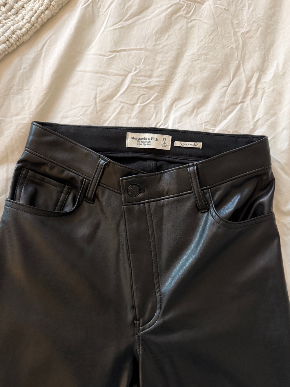 Vegan leather pants